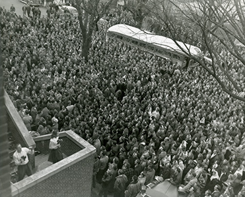 1948 Homecoming Pep Rally and Bonfire